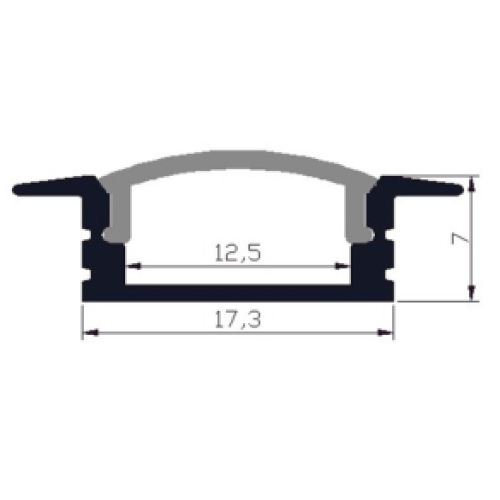 18X18 mm v shape led strip aluminium profiles